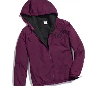VS Pink Sherpa Anorak XS S NWT